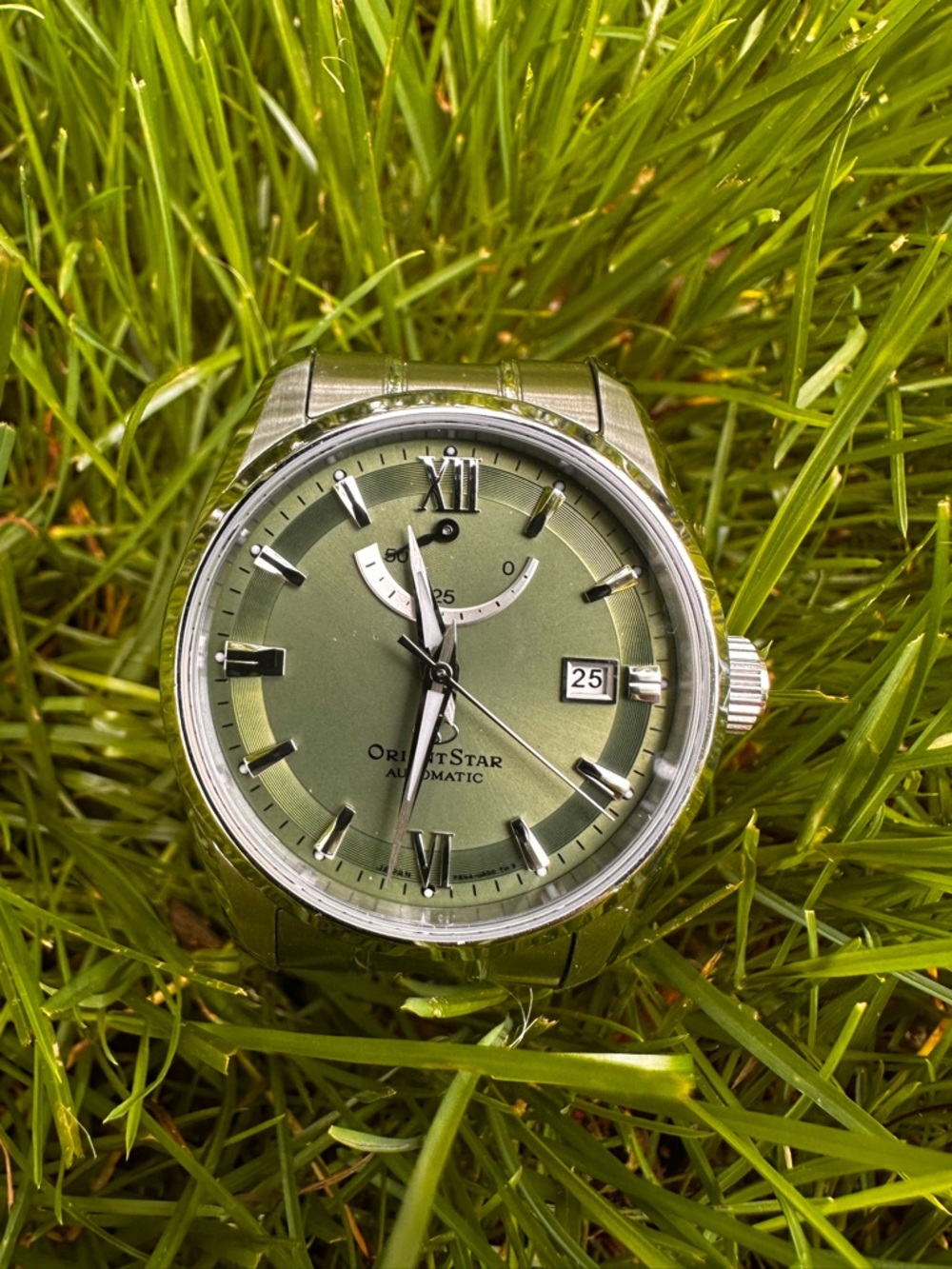 Orient Star Contemporary in rare green with original Bracelet